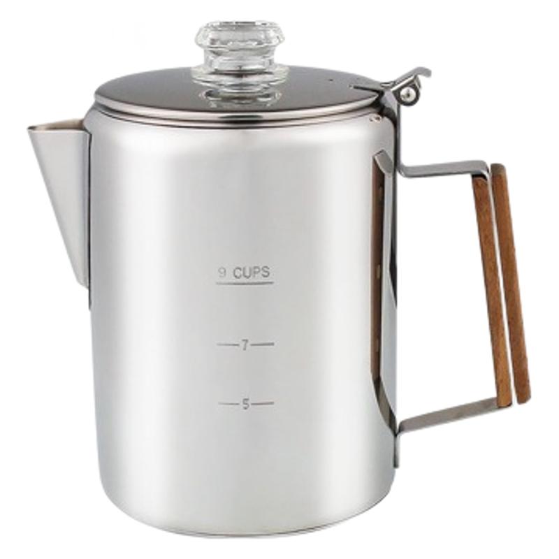 9 xícara de café percoladores  - Camp Percolator Coffee avaliação e preço