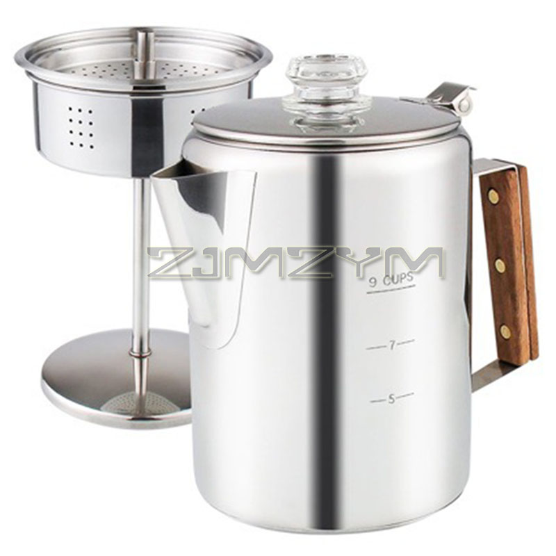 9 xícara de café percoladores  - Camp Percolator Coffee avaliação e preço