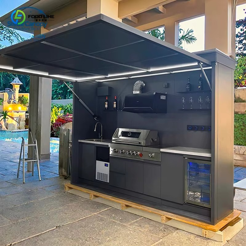 Conjunto de cozinha externa pe - Outdoor Camping Kitchen With Sink avaliação e preço
