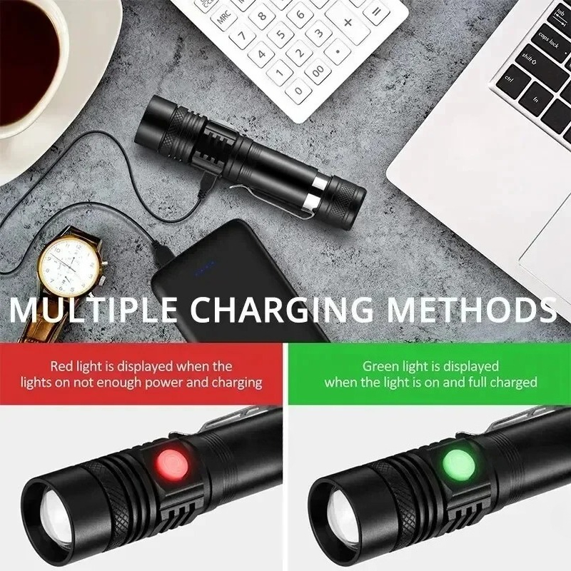 Lanterna LED T6 Recarregável,  - Outdoor Camping Adventure Lamp avaliação e preço