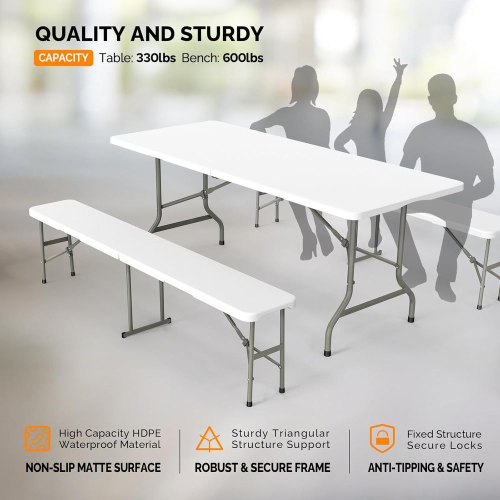 Conjunto de Mesa de Piquenique - Camping Outdoor Or Indoor avaliação e preço