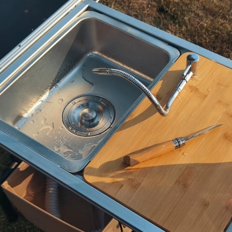 Módulo de Pia para Camping com - Outdoor Camping Kitchen With Sink avaliação e preço