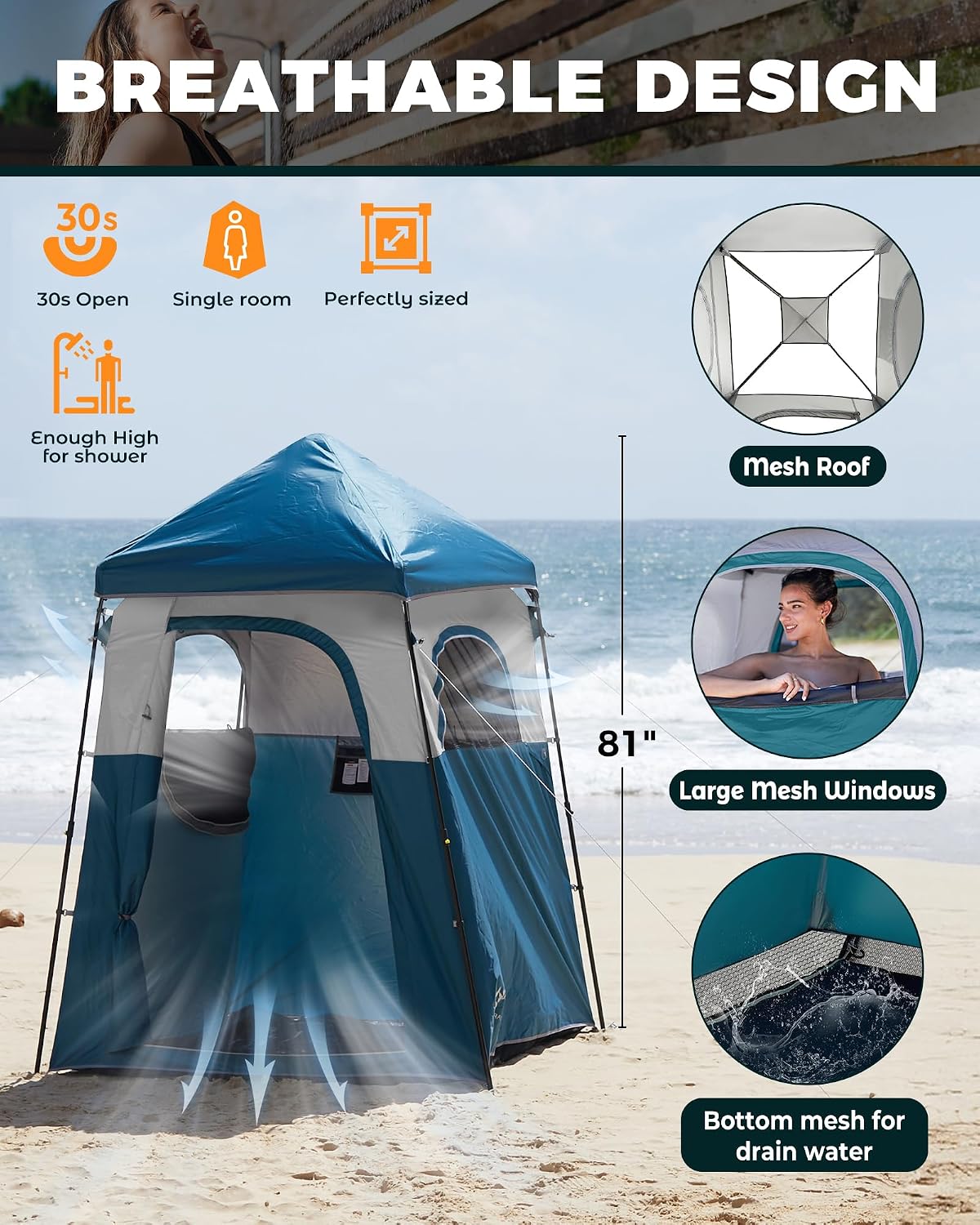 Tenda de Privacidade Portátil  - Outdoor Und Camping avaliação e preço