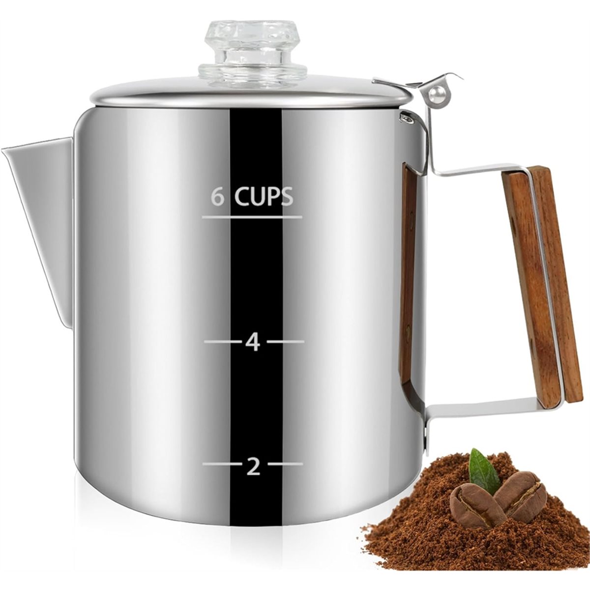 6 xícara de café percolador 30 - Camp Percolator Coffee avaliação e preço