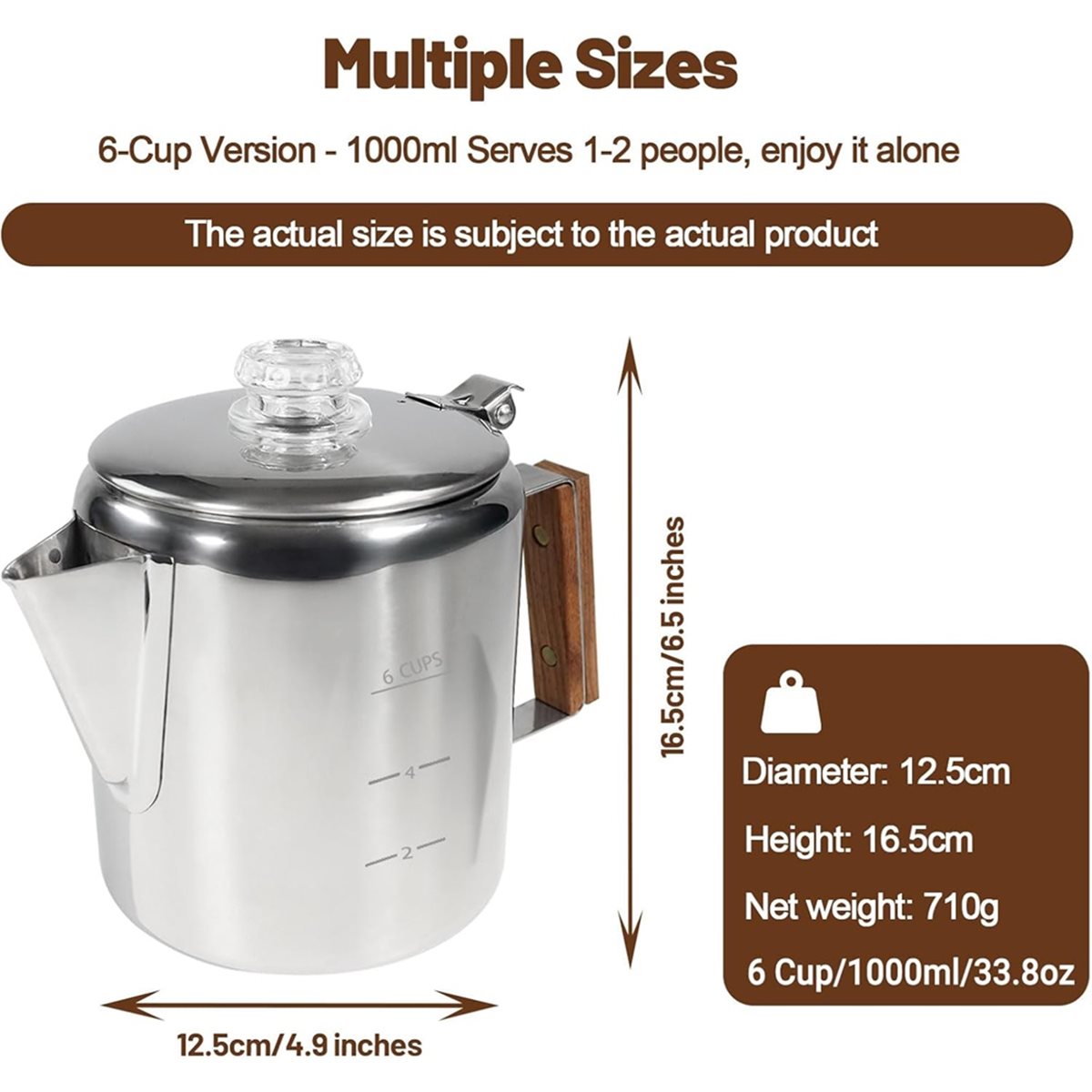 6 xícara de café percolador 30 - Camp Percolator Coffee avaliação e preço